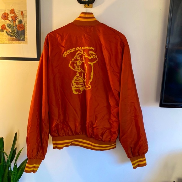 *Vintage* Rainier Beer Bomber Jacket - Medium to Large - Picture 1 of 6